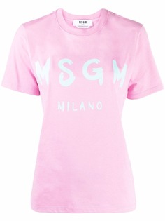 MSGM футболка с логотипом