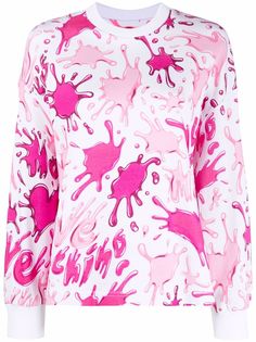 Love Moschino толстовка с логотипом Splatter