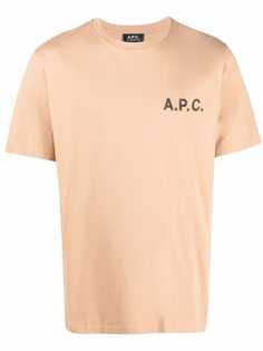 A.P.C. футболка с логотипом