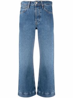 Rag & Bone укороченные расклешенные джинсы