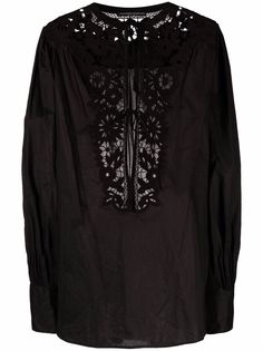 Ermanno Scervino блузка с кружевом и завязками
