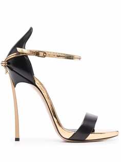 Casadei metallic-effect high-heel sandals