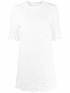 Ermanno Scervino платье-трапеция с английской вышивкой