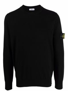 Stone Island logo-patch jumper