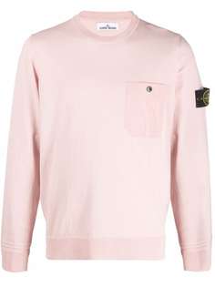 Stone Island джемпер с круглым вырезом и логотипом