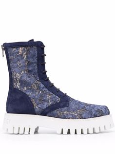 Casadei lace-detailing leather boots
