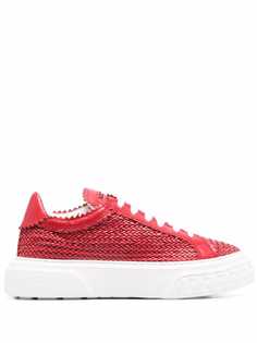Casadei Off-Road woven metallic trainers