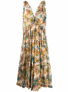 Zimmermann Estelle ruffled floral midi dress