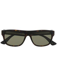 Gucci Eyewear Sylvie stripe-detail rectangle-frame sunglasses