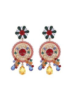 Dolce & Gabbana декорированные серьги-клипсы
