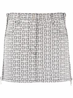 Givenchy юбка мини с монограммой