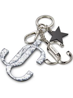 Jimmy Choo брелок с логотипом и пайетками