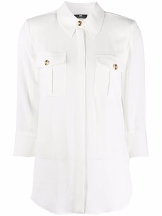 Elisabetta Franchi fitted pocket-detail shirt