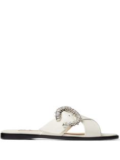 Jimmy Choo Marle crystal buckle sandals