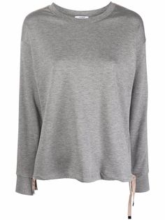 Peserico side-stripe glittered sweatshirt