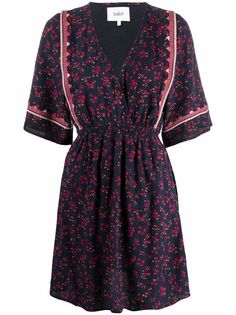 Ba&Sh floral-print V-neck dress