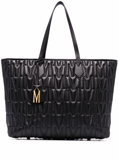 Moschino стеганая сумка-тоут
