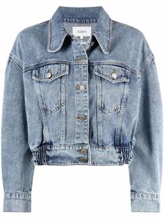 Ba&Sh puff-sleeve denim jacket