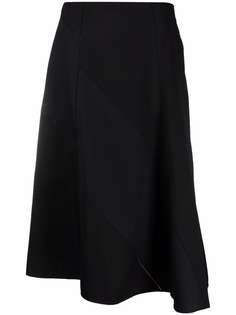 Jil Sander bias-cut A-line midi skirt