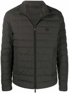 Emporio Armani padded logo-patch jacket