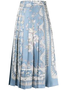 Emilio Pucci плиссированная юбка с принтом Rugiada