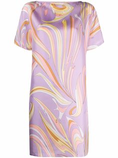 Emilio Pucci платье с короткими рукавами и графичным принтом