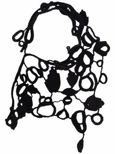 Jil Sander шарф в технике кроше