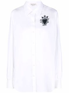 Alexander McQueen рубашка с принтом