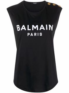 Balmain топ с логотипом