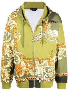 Versace Medusa Renaissance-print zipped hoodie
