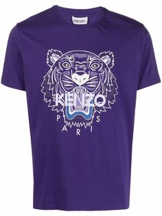 Kenzo футболка с принтом Tiger