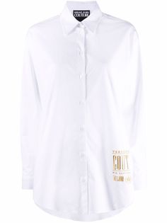 Versace Jeans Couture рубашка с вышитым логотипом