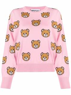 Moschino джемпер Teddy Bear вязки интарсия