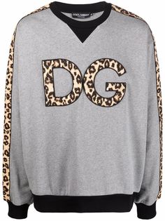 Dolce & Gabbana толстовка с леопардовым принтом