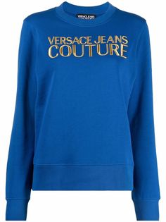 Versace Jeans Couture толстовка с круглым вырезом и логотипом