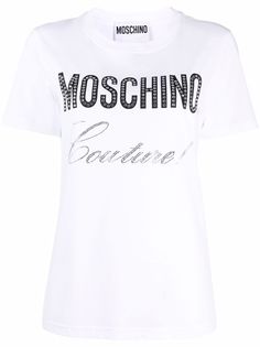 Moschino футболка с кристаллами