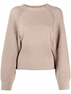 Stella McCartney укороченный джемпер в рубчик