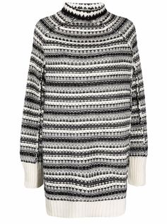 MM6 Maison Margiela жаккардовый джемпер оверсайз