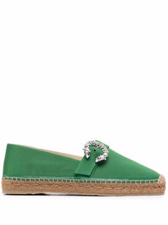 Jimmy Choo Dru crystal-embellished espadrilles