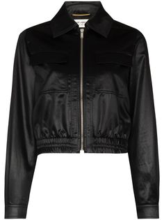 Saint Laurent укороченный бомбер