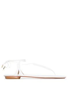 Aquazzura сандалии Sole на плоской подошве