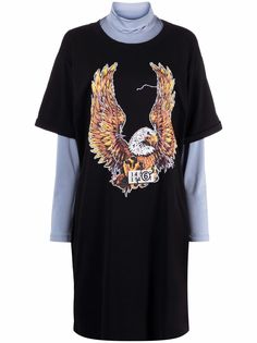MM6 Maison Margiela многослойное платье-футболка
