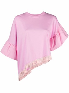 MSGM топ асимметричного кроя с рукавами-колокол