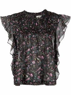 Isabel Marant Étoile блузка Layona с цветочным принтом