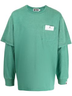A BATHING APE® футболка с накладным карманом