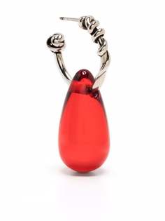 Alexander McQueen drop-shaped pendant earrings