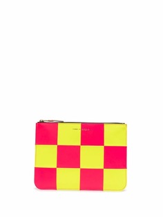 Comme Des Garçons Wallet checker leather wallet