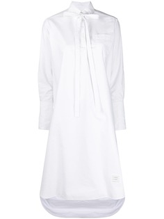 Thom Browne платье-рубашка с длинными рукавами и завязками