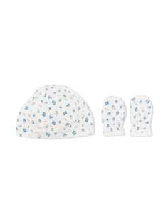 Petit Bateau комплект Little Boat из шапки и варежек