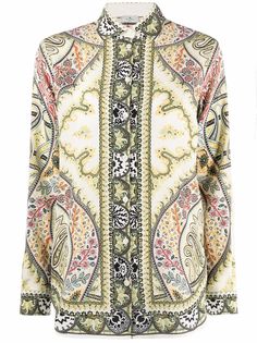 Etro рубашка с принтом пейсли